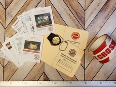 1/6 SCALE Dollhouse MINI Chicago FIRE Arson Badge, Folders, Caution Tape, Docs