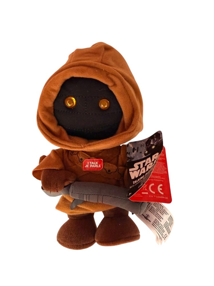 Stuffed Star Wars Plush Toy – 9″ Talking Jawa Doll