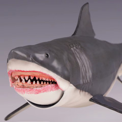 NECA 1975 The Game of Jaws 50th Anniversary Great White Shark 18″ Action Figure