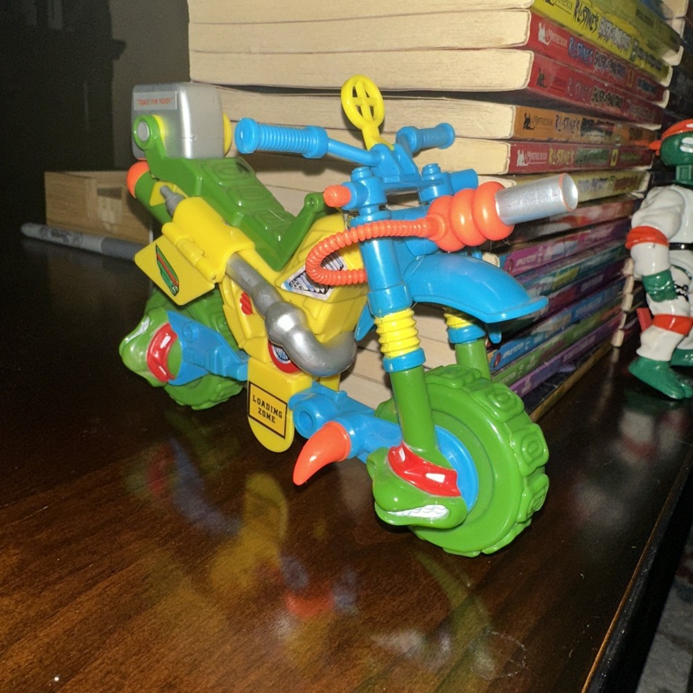 Vintage 1992 TMNT Raphael Muta Bike Action Figure Vehicle Motorcycle Complete