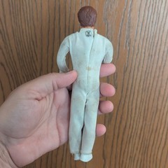 VTG 1972 Ideal Evel Knievel Stunt Cycle Doll Figure W/ Helmet & Suit 7″ Collect