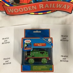Battery-Powered Percy LC99719 Thomas & Friends Wooden Railway Learning Curve New
