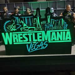 WWE Mattel WrestleMania 42 Vegas Logo Sound Reactive USB Lightbox Accessory