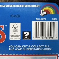 LJN WWE Superstars Jelly Roll Wrestling Action Figure w/ Poster Inside Ages 6+