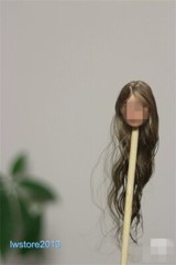 1/6 1/12 Artificial Hair Wig Cover For 12″ 6″ Female Action Figure Head Body Toy