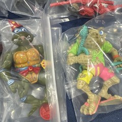 Vtg Teenage Mutant Ninja Turtles Figures TMNT Lot X8 80s 90s Almost Complete