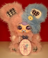 Zaza 800% Bexin Pink Blue Mouse Magnetic Pacifier Plush Doll Blind Box