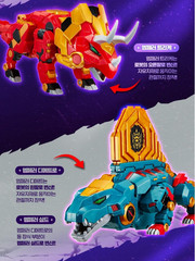 Miniforce Dinoid Warrior DINO EMPEROR +DINO COMMANDER Set Transformer Robot 2025