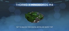 Hasbro Beyblade Burst Turbo Slingshock Thorns-X Minoboros M4 Battling Spinning