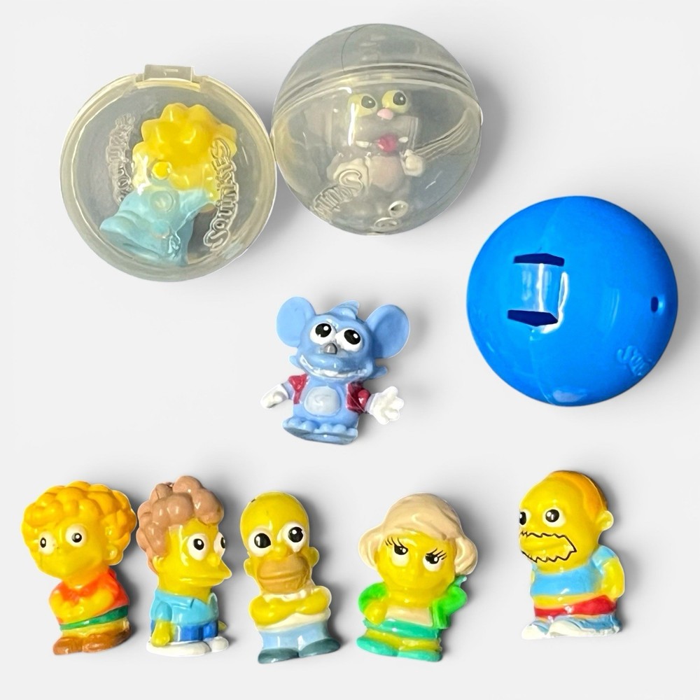 The Simpsons Squinkies Lot Mini Figures Squishy Micro Tiny Collectible Bundle 8x