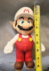 Super Mario Bros. Fire Mario Figure Vinyl Plastic Toy Doll 8″