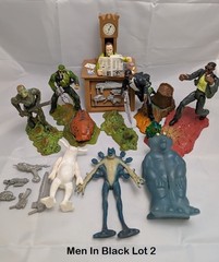 Vintage Men in Black MIB Action Figure 1996 Galoob Will Smith Toy Set Lot 2