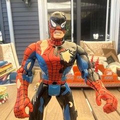 Vintage 90’s Toy Biz Spider-Man Figures x3 Inverse, Cyborg & 2099 Figures