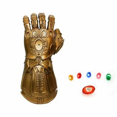 Thanos Infinity War Gauntlet w/LED Light Glove For Kid Size Avengers Costume Toy
