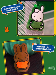 💡 Reesee x Miffy Plush Magnetic Pendant – Set of 3 Blind Bags