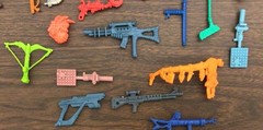 Vintage TMNT Action Figure Parts Weapons Accessories Lot Playmates