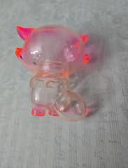 Jobi the Moon Fox Lil’ Sora Sakura soft vinyl Japanese toy figure pink clear