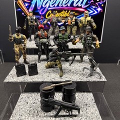 Chap-Mei Lot of 9 Soldiers with Tactical Weapons and Accessories Set