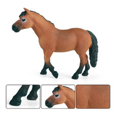 10.5cm Mini Horse PVC Toy Wild Animal Figure Doll Kids Gift