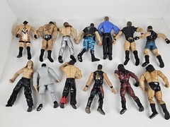 1990’s Lot of 13 Vintage WWF Wrestling ‘Titan Tron’ Action Figures Jakks Pacific