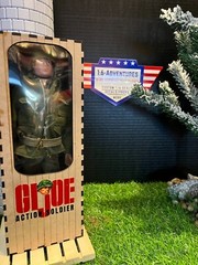 12″ Gi Joe Action Soldier Figure Coffin Style Display Box/Figure NOT Included