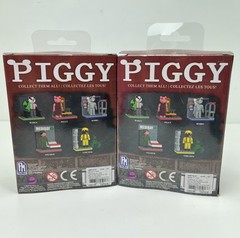 Roblox Piggy Bundle Mini Figures, Plush, Piggy Bank Case, & 2 New Building Sets