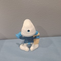 McDonalds Smurfs 2 Narrator Smurf Figure 2013 Happy Meal Toy Collectible Decor