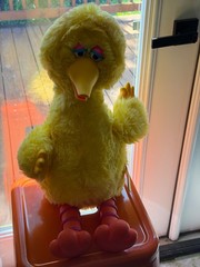 Talking Big Bird Vintage 1986 Story Magic Ideal Sesame Street – Works!