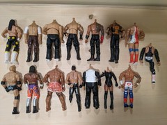 WWE Figures Parts Lot Damaged Missing Parts Flaws No Heads Mixed Elite & Regular