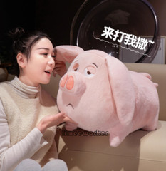 25-80cm Nezha Taiyi human flying pig plush toy Plush Toy Pillow Stuffed Pink