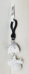 (2024) Monogram 2.75″ Junji Ito Uzumaki B&W “Mushroom Baby” 3D Figural Bag Clip