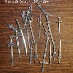 Miniature Swords For Action Figures- METAL ~ 10 Pieces ~ 2-4 Inch Blades