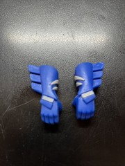 Vtg The Batman Bruce to Batman GLOVES armor Mattel 2004 blue accessory parts E5
