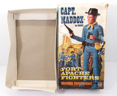 Marx Captain Maddox Fort Apache Fighters FAF Action Figure in Box 1960’s Toy