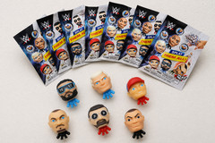 WWE Mini Splats Heads Blind Bags Lot Of 3 Sealed 2″ Stretchy Figures