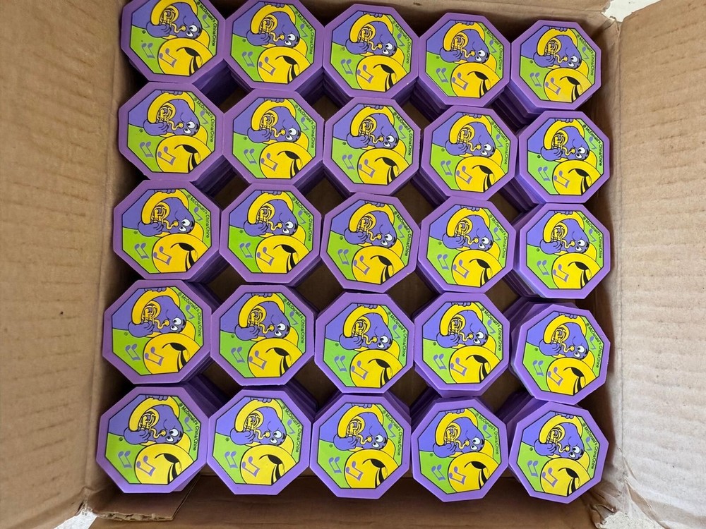LOT OF 125 MCDONALDS FUN TIMES ERASER GRIMACE – Vintage