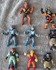 Glassite Thundercats Brazil Lion-o Panthro Lot Of 15 Miniatures Rare Not LJN