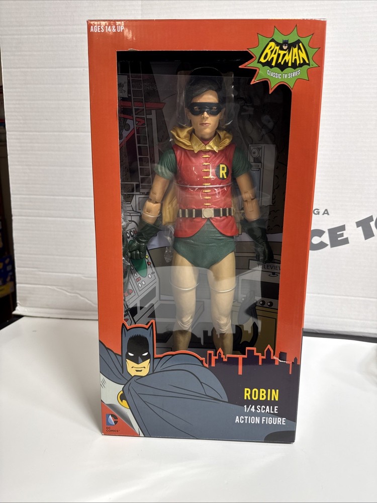 ROBIN 1966 Batman Classic TV Series 1/4 Scale 18″ Figure NECA DC