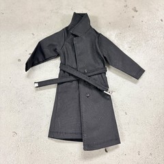 SU-NT3-LTC-BLK: 1/12 XL Black wired Coat for Nota NT-03/03S, Muff Adam, WWE Body