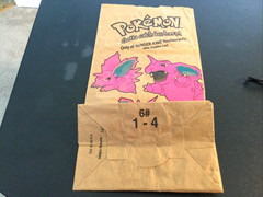 Pokemon Vintage 1999 Burger King Paper Kids Meal Bag Nidoking