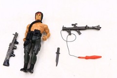 Vintage Rambo The Force of Freedom Rambo 1986 Coleco Figure Near Complete