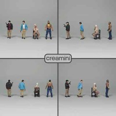 Collector’s Item / Limited Edition The A Team 1:64 Scale Hand Painted Figure Set