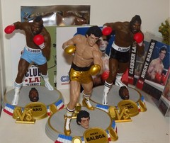 3 MCFARLANE MOVIE MANIACS STATUE COLLECTIBLE ROCKY III CLUBBER LANG PLATINUM