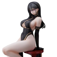 Hayabusa Illustration Black China-san Figure Union Creative Anime PVC Japan