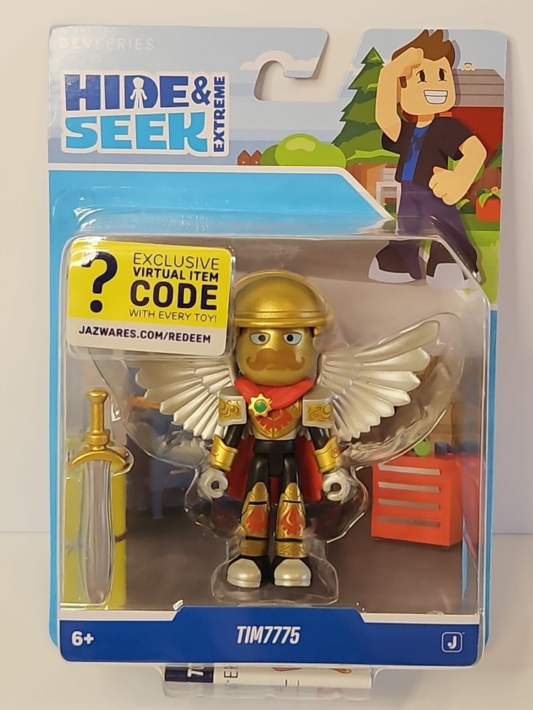 Roblox DevSeries Hide & Seek Extreme: TIM7775 Toy Figure w/Virtual Item Code NEW