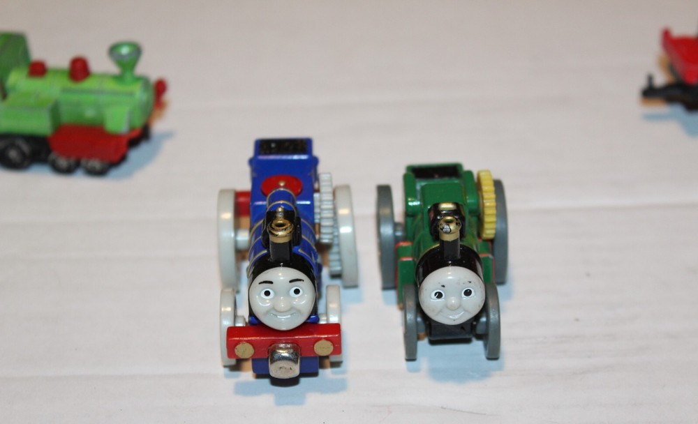 Lot Of 4 Engines Thomas The Train Die Cast Metal Plastic Magnetic Fergus Trevor