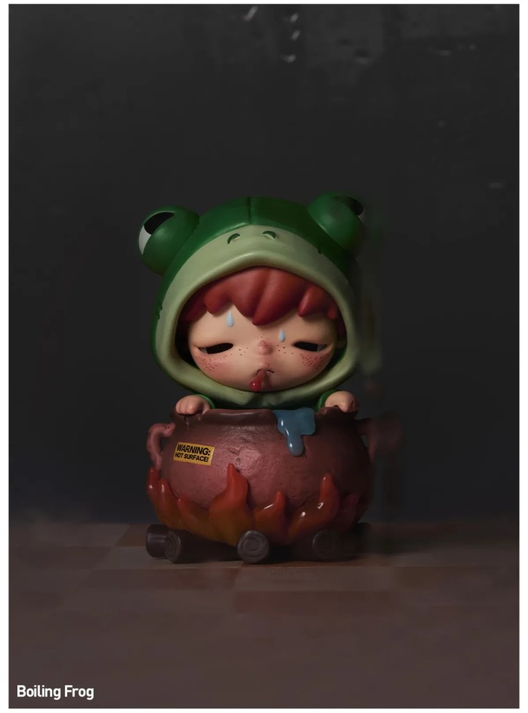 🇺🇸POP MART Hirono Tamed Wildgrass Boiling Frog Figure | FAST US SHIPPING