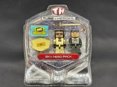 Tube Heroes 2.75 inch Action Figures – Sky Hero Pack NEW Sword Bow and Arrow Toy