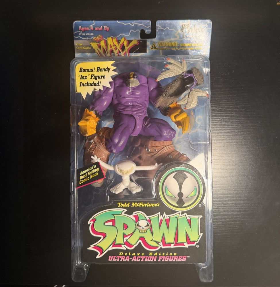 1996 McFarlane Spawn Series 4 The Maxx Deluxe Edition Carded Complete Isz Figure