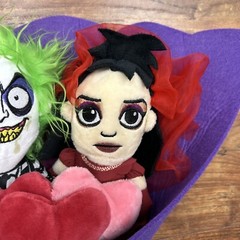 BEETLEJUICE & LYDIA Valentine’s Day 13″ Plush Bouquet 2025 Ruz NEW W/Out Tags